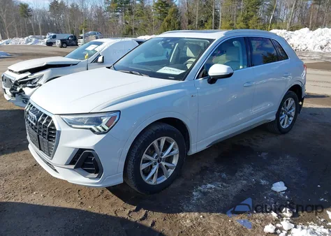 2022 Audi Q3 Premium Plus 45 Tfsi S Line Quattro Tiptronic z USA, uszkodzony, nr VIN WA1EECF32N1093965